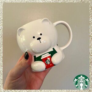 LAST ONE 🎄 NWT 2025 Starbucks Bearista 12oz Ceramic Mug